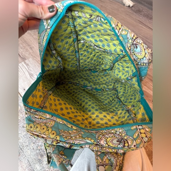 Vera Bradley Retired Peacock Paisley Backpack - Picture 5 of 6